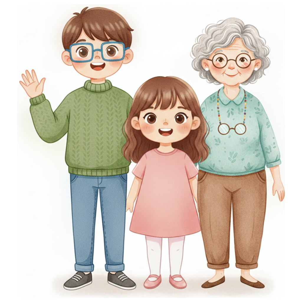 Cover illustration for A Big Trip with Mimi and Papa